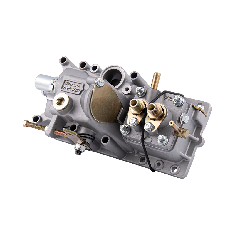 Топливный насос дизельного двигателя 2V80F V-образного типа с двумя цилиндрами (включая механизм регулирования скорости), с плоскодонным толкателем и топливовыводным соединением M12×1.5, предназначен для V-образного двигателя с водяным охлаждением 2V80F, производимого в Китае.